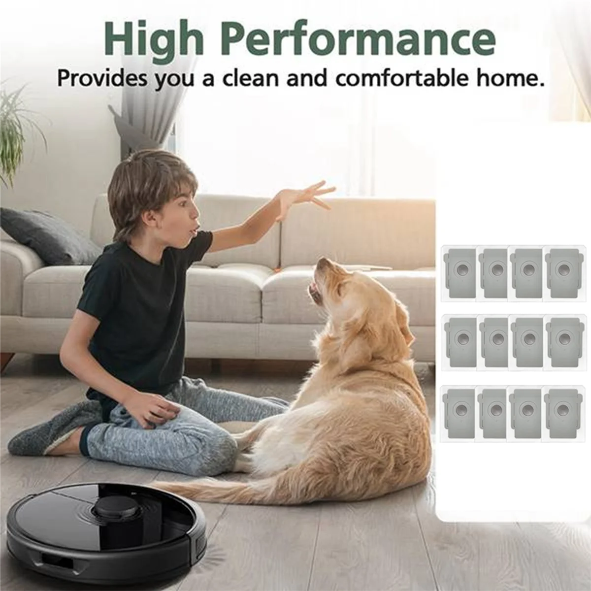 12 buah tas debu untuk IRobot Roomba Combo J9 + & Combo J7 +/Plus aksesoris penyapu dibangun untuk Well-A19G terakhir dan bekerja