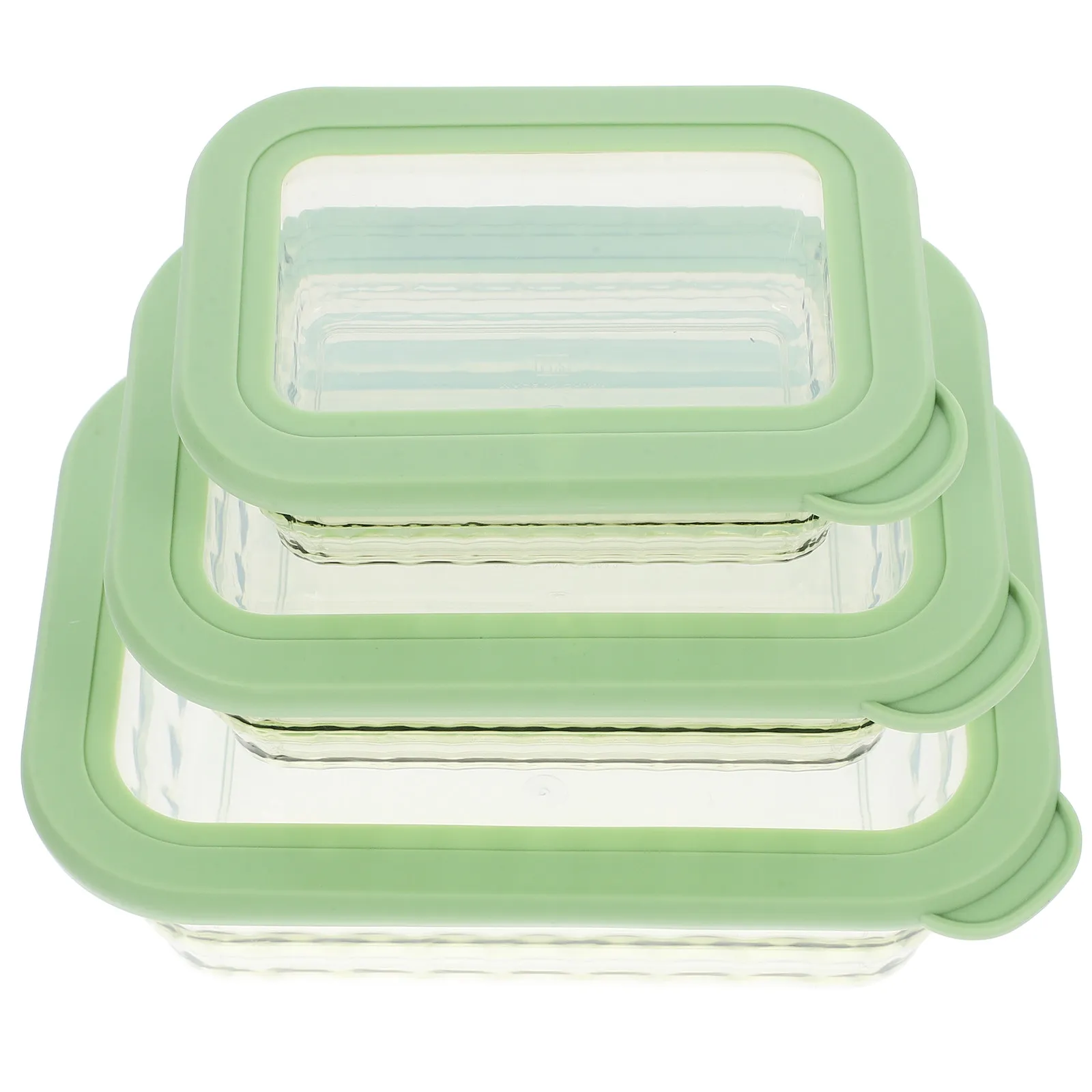 

Набор из 3 контейнеров для хранения продуктов: герметичные емкости для салатов, закусок, овощей, фруктов, сухих продуктов, круп и соевых бобов