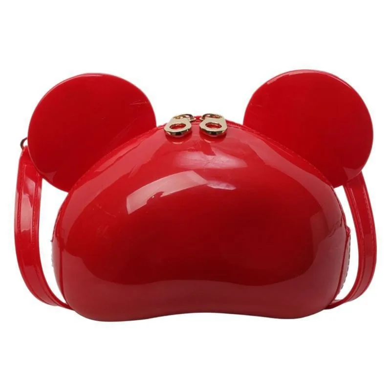 

Сумка на плечо с Микки Маусом Disney для женщин и девочек, студенческая модная милая пляжная мини-сумка через плечо из ПВХ