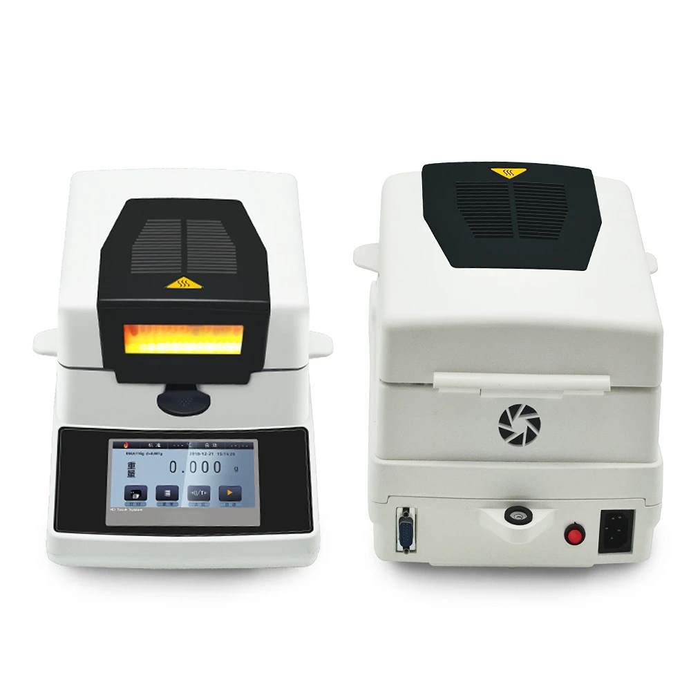 ANDRU  Moisture Analyzer 110g 0.001g Precision Automatic Electronic Weighing Equipment High Readability with 5 Touch Screen