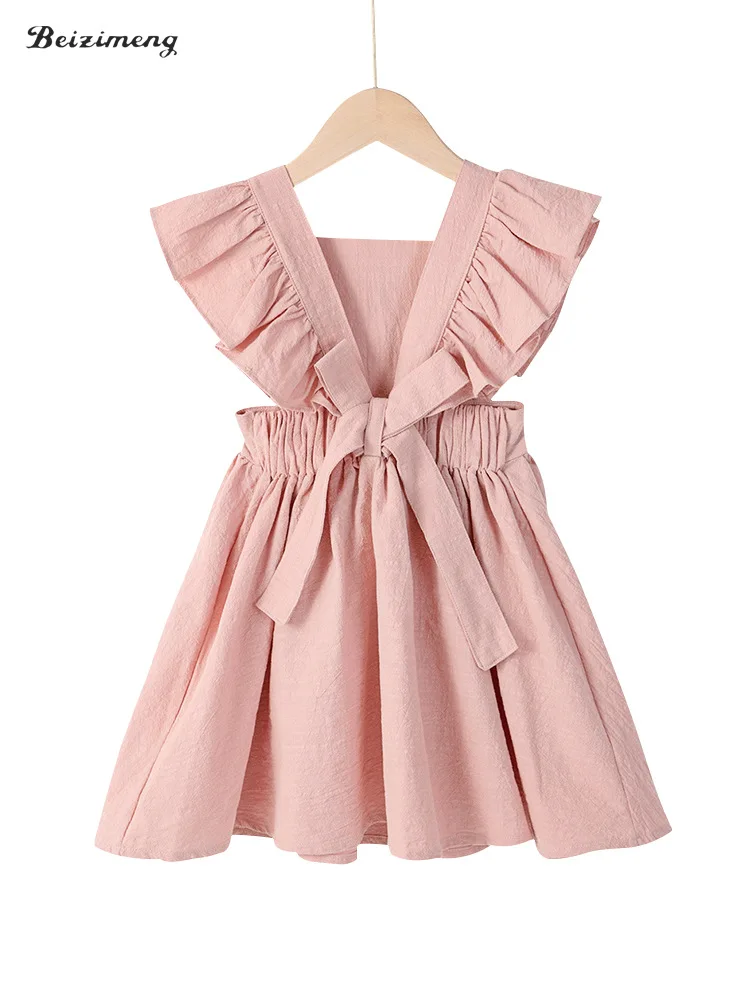 

Girls Dress Summer High-Quality Cotton Big Girl Princess2025New stylish beach dress