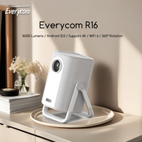 Everycom R16 Full HD 1080P Projector 4K Smart Bluetooth WiFi 6 Android 12 16000 Lumens Auto Focus Home Theater Cinema Projectors