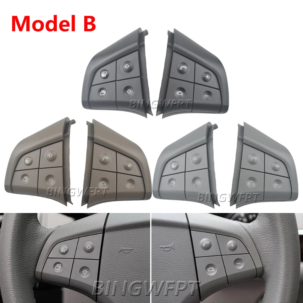 

Автомобильный переключатель на руле, кнопки управления, многофункциональные ключи в сборе для Mercedes Benz W164 W245 W251 ML GL300/350/400/450