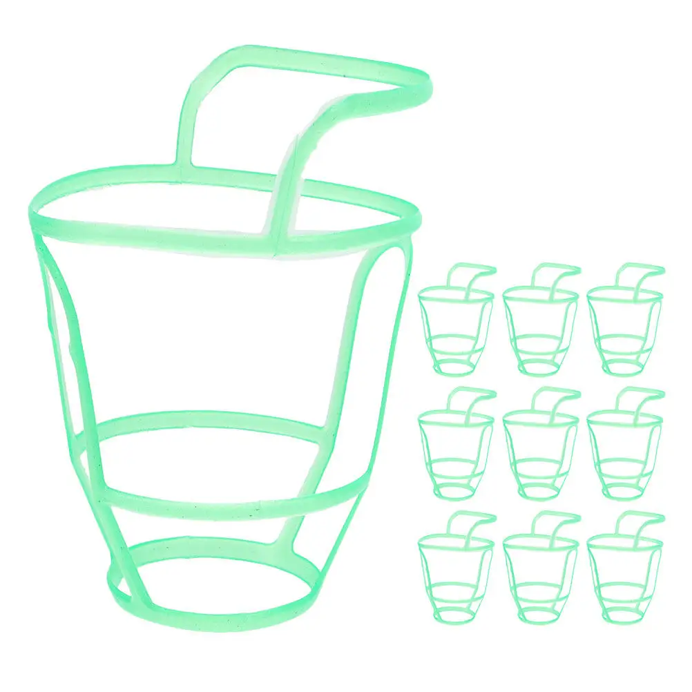 10Pcs Infusion Net Grid Hospital Saline Bottle Holder Plastic Drip Bottle Hanging Cover 100ml Durable Infusion Supplies