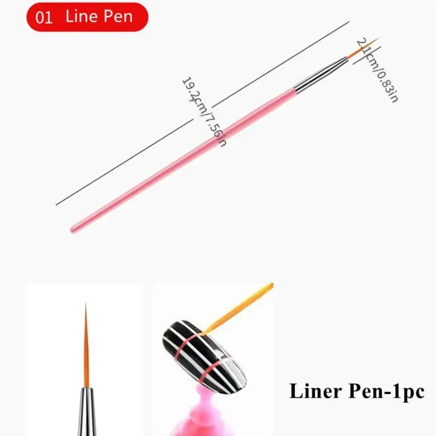 Squisito e creativo, questo set completo splendido ed unico di 15 pennelli base per gel per unghie sono perfetti per ottenere intric