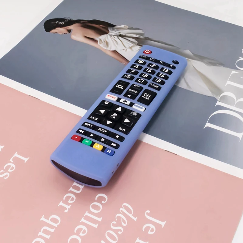 Custodia in Silicone 2X per telecomando LG Smart TV custodia antiurto muslimex blu e blu luminoso
