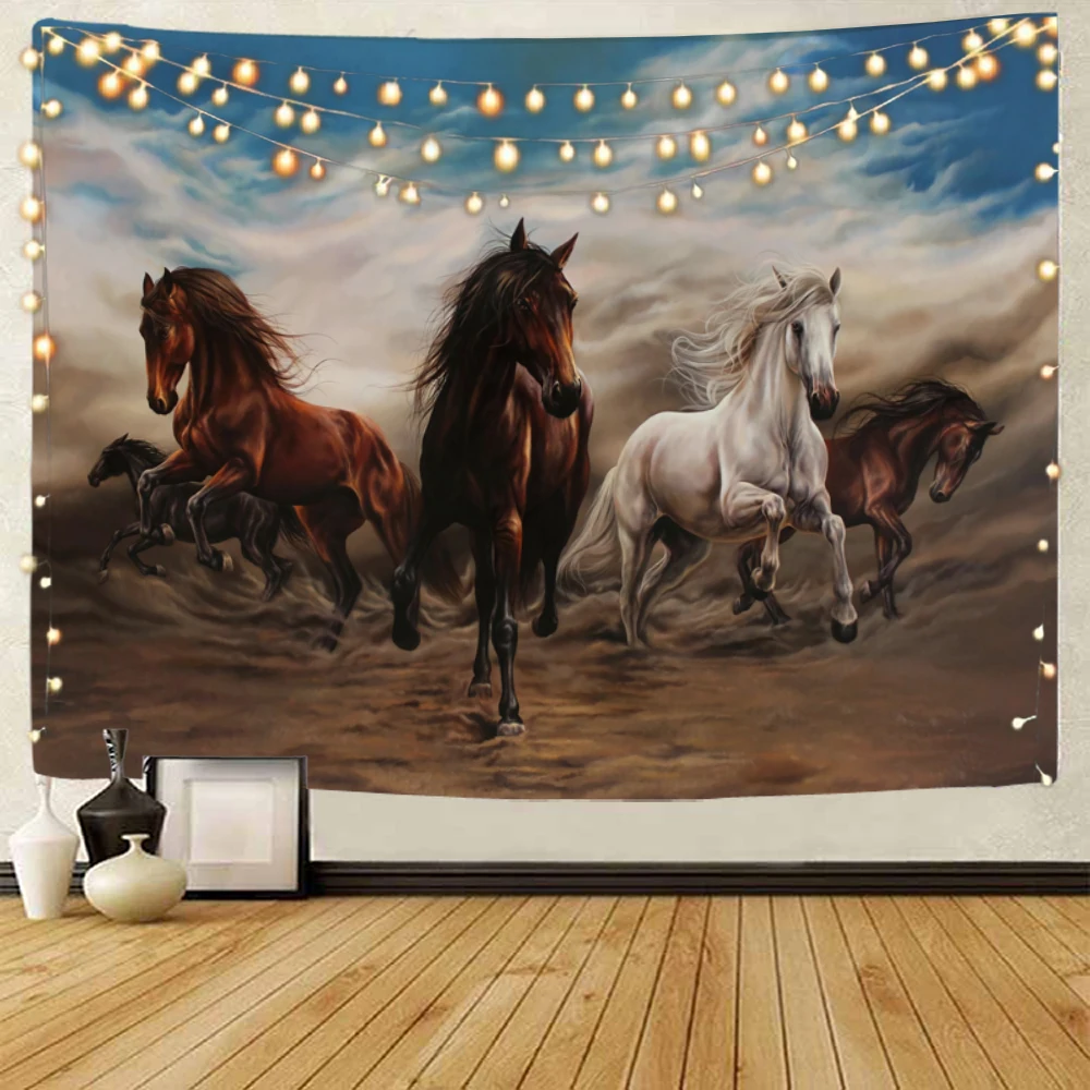 Dekorasi permadani dekorasi rumah permadani latar belakang lukisan kuda Pentium dekorasi latar belakang Mercedes Benz kuda tinggi