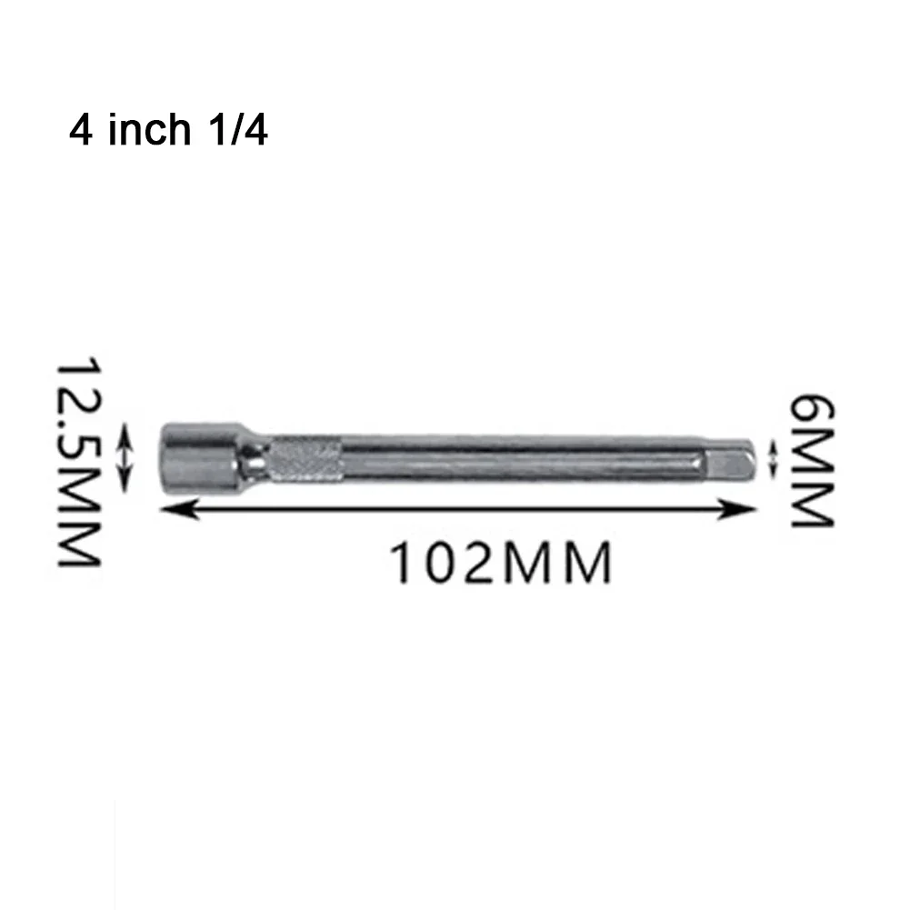 1pc 1/4 3/8 1/2 Socket Ratchet Wrench Extension Bar Long Bar Steering Sleeve Connecting Rod Accessories