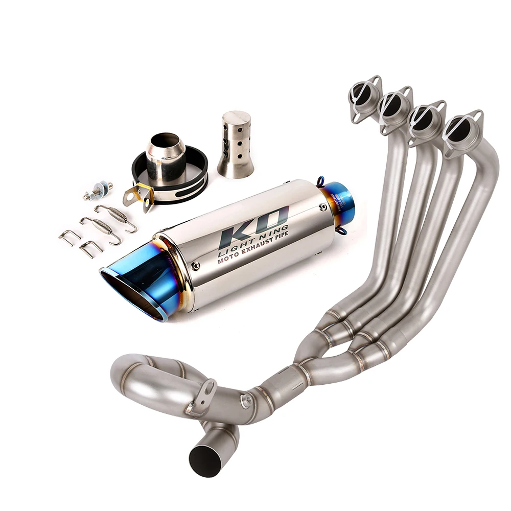 

Slip On For Yamaha XJ6 N 2009-2017 XJ6 S 2009-2016 Motorcycle Full Exhaust Escape System Front Link Pipe Stainless Steel