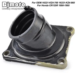 Carb Holder Intake Manifold Boots For Honda CR125R CR 125 R 1990-1995 16221-KZ4-700 16221-KZ4-860