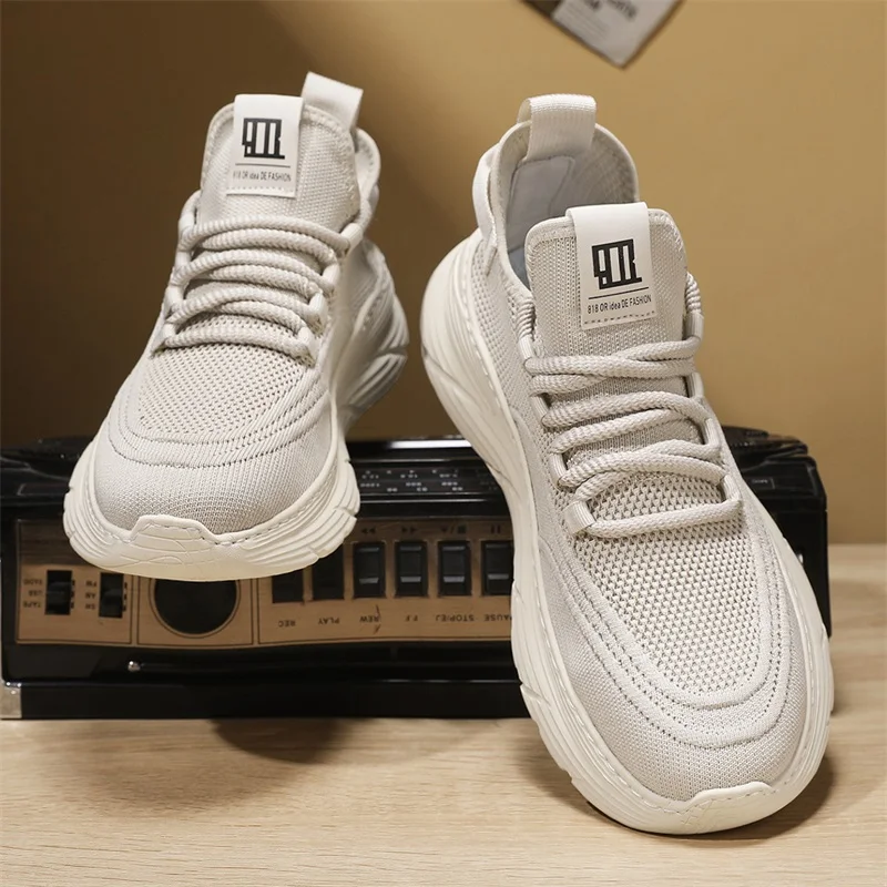 

High Quality Breathable Men's Shoes Leisure Sports Shoes Comfortable Tennis Anti Slip Sneakers Men Light Net Cloth Shoes for Men