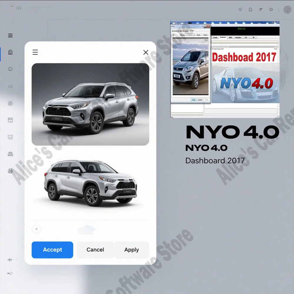 

Newest obd2 scanner NYO 4.0 full database safety airbags + dashboard + car radio+ IMMO+navigation automatic data repair software