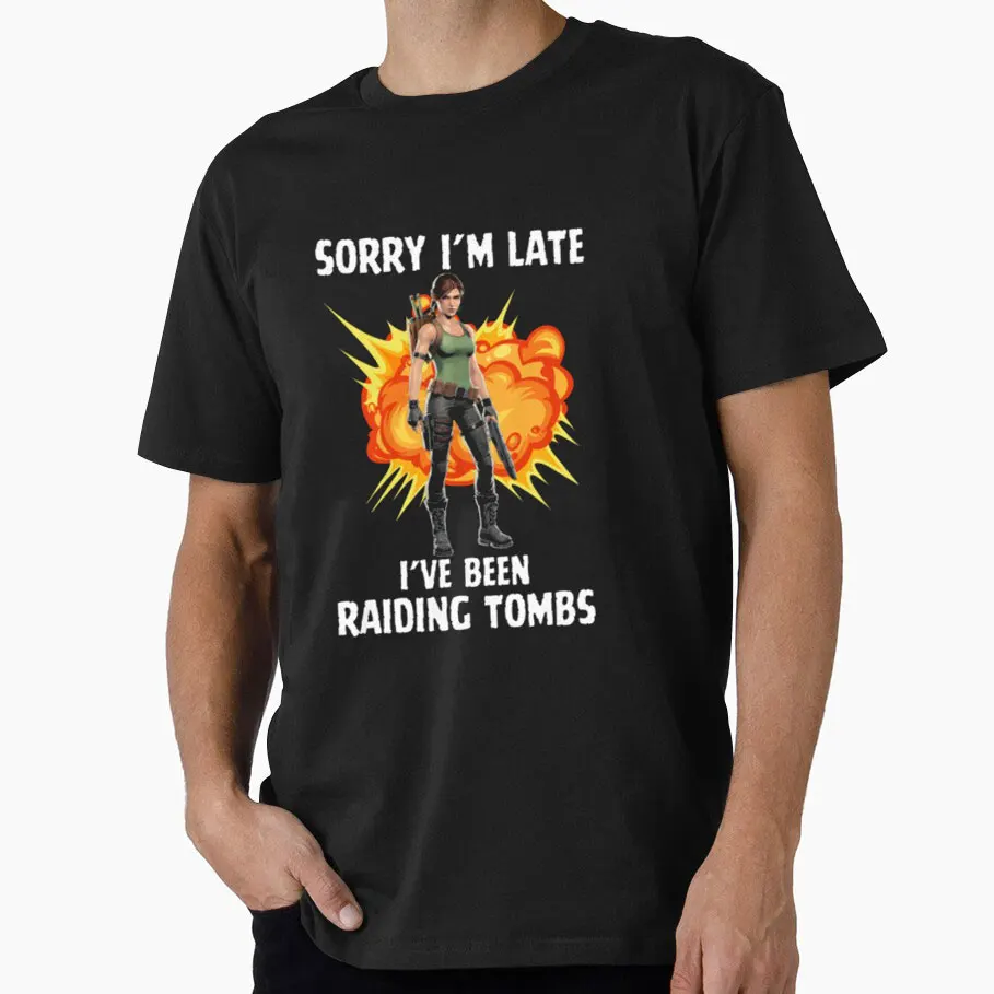 Retro Video game Tomb Raider Angel of Darkness Lara Croft Gift t shirt for gamer 0401 Short Sleeve Graphic Clothes US Size Tee