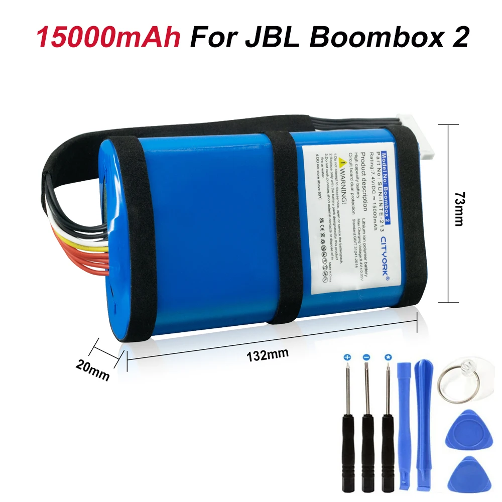 

Original JBL BOOMBOX2 Wireless Bluetooth Speaker batteries 7.4V 15000mAh SUN - INTE - 213 Jbl Boombox 2 Replacement Battery