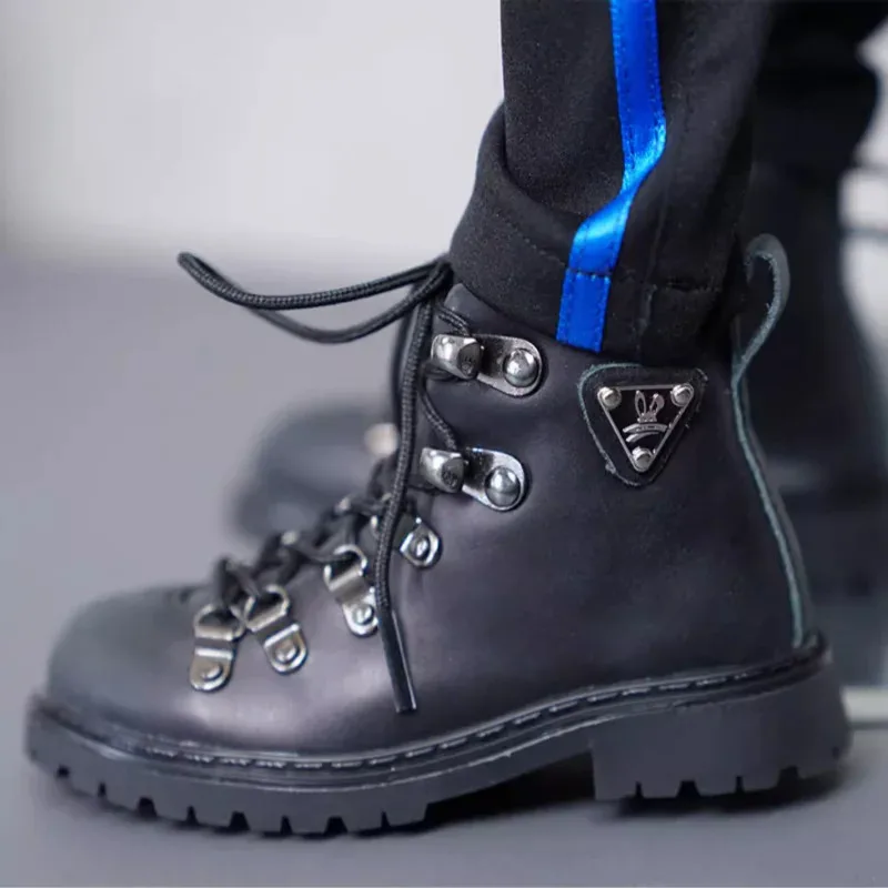 

Обувь для кукол BJD, модные черные ботинки для кукол высотой 75 см, аксессуары для кукол, подарок своими руками