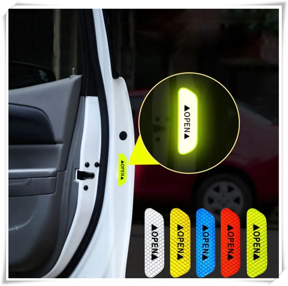 4Pcs/Set Car Accessories Exterior Door Stickers DIY for Mercedes Benz W210 W124 AMG W202 S500 IAA C450 C350 A45