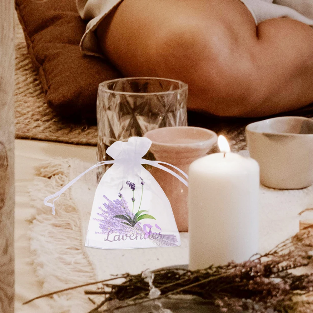 

Empty Sachet Bags Lavender Pouches Breathable Mesh Drawstring Closet Car Tea Aromatherapy Air Freshener Home Supplies