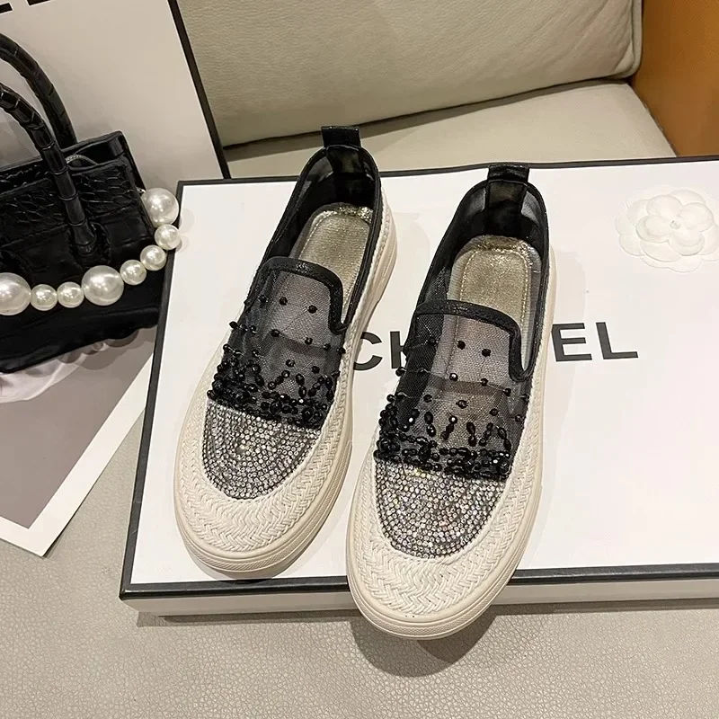 Women's Summer Loafers Luxury Platform Tennis Casual Sneakers For Women Trends 2024 Comfortable Outdoor Fashion Shoes Footwear