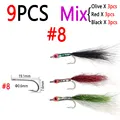 9 piezas de tamaño mixto 8