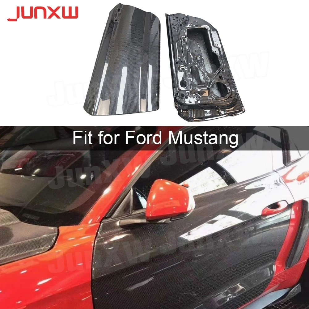 

Real Carbon Fiber Side Door Fender Flaps Apron Panel Cover for Ford Mustang 2015-2023 FRP Car Accessories Body Kits