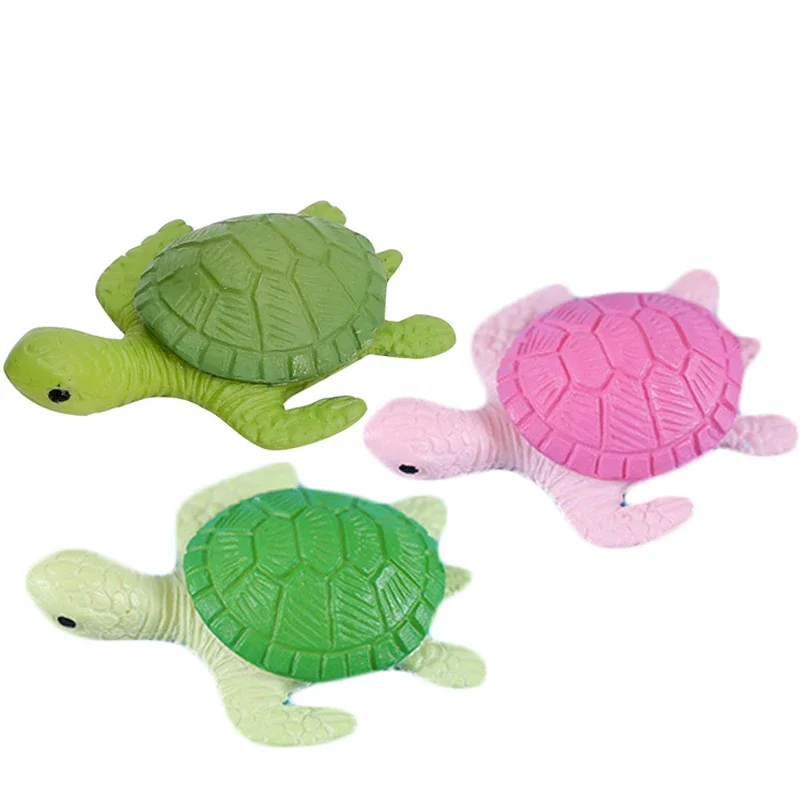 10PCS 3cm Mini Turtle Tortoise Miniature Fairy Garden Decoration DIY Doll House Terrarium Micro Landscape Room Desk Accessories