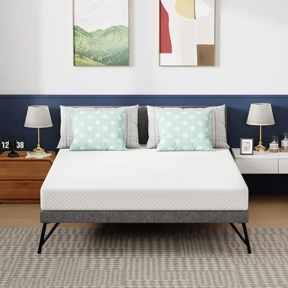6-inch Full Gel Memory Foam Mattress Fiberglass-Free, CertiPUR US Certified, Boxed Bed, Cool Sleep and Comfort Support