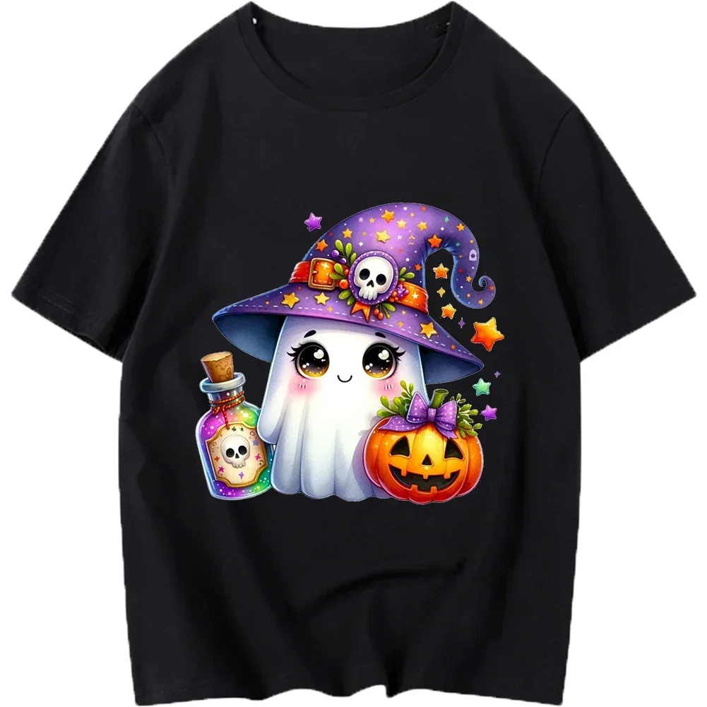 

New Ghost horror Halloween Iron On Heat Transfer Stickers For Clothes DTF Printed Vinyl Thermal Appliques Washable T-Shirt Decal