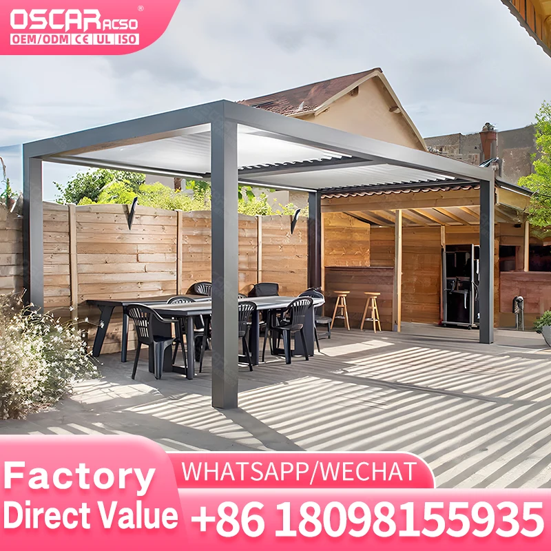 

Настраиваемый садовый навес из алюминиевого сплава для мероприятий на открытом воздухе, напрямую с фабрики из китайской перголы