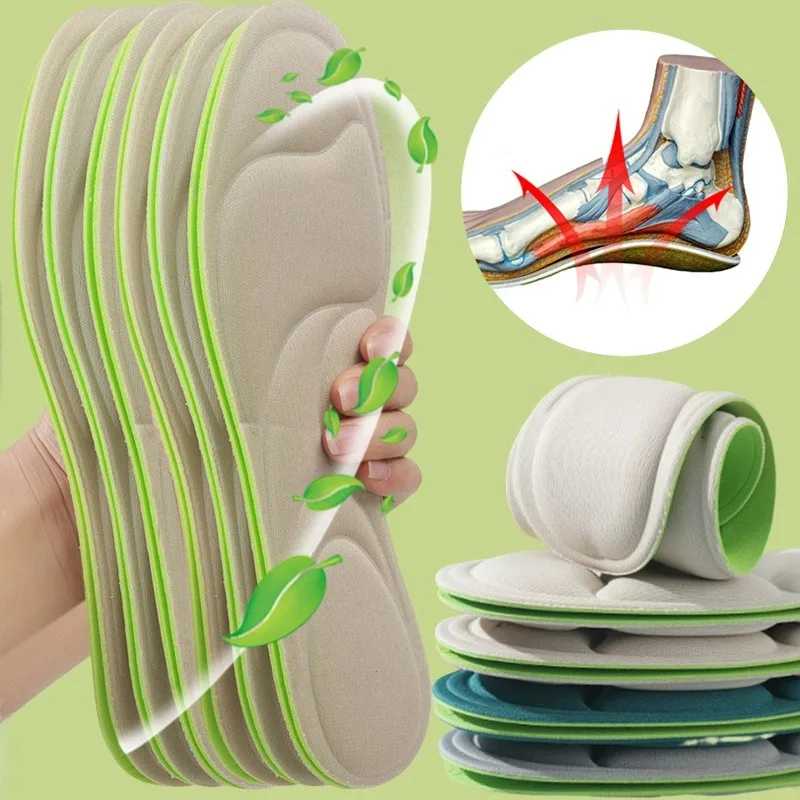 

1-5 пар стельок для обуви Artemisia против запаха, подушечки из пены с эффектом памяти, дышащие моющиеся стельки для мужчин и женщин, спортивные