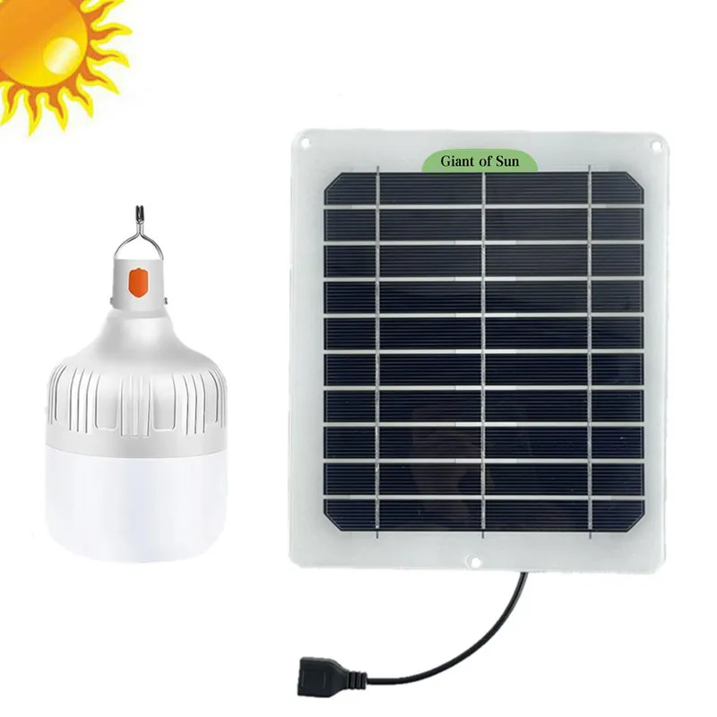 60W Solar Power Outdoor Light Solar Lamp Portable Bulb Solar Energy Lamp Led Lighting