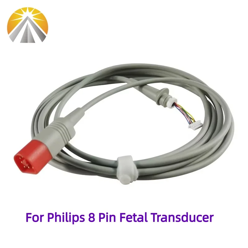 8 دبوس التحقيق إصلاح كابل الطبية الجنين توكو الولايات المتحدة FHR محول NFPHA9020 قابلة لإعادة الاستخدام لشركة فيليبس أفالون M2702A M2703A FM20 FM30 #4