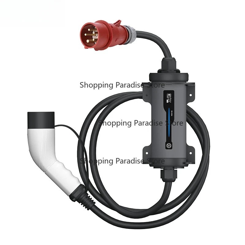 

Type 2 to Red CEE Plug Electric Car EV Charging Level 2 11Kw 22Kw 16 32A Movable Ess 3 Phase Portable Ev Charger