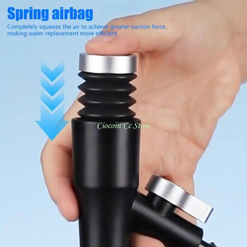 X90F Portable Water Environment Sand Cleaner Hand Operated System For Little And Fighter Fish Habitats