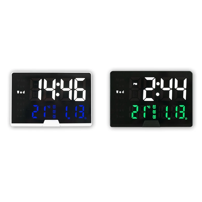 Luminous Digital Alarm Clock LED Electronic Clock Photosensitive Bedside Clock Large Screen Multi-Function Clock