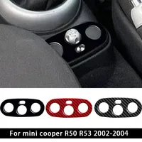 For Mini Cooper Hatch One For R50 R53 2002-2004 Car Center Console Mirror Control Switch Panel Cover Sticker Auto Accessories