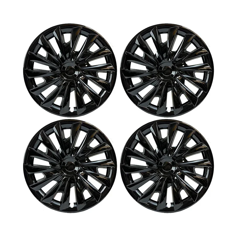 4PCS Design For TESLA Model 3 Highland Vehicle Full Coverage Blade Wheel Cover Cap 18 Inches Hubcaps Automobile Accessories