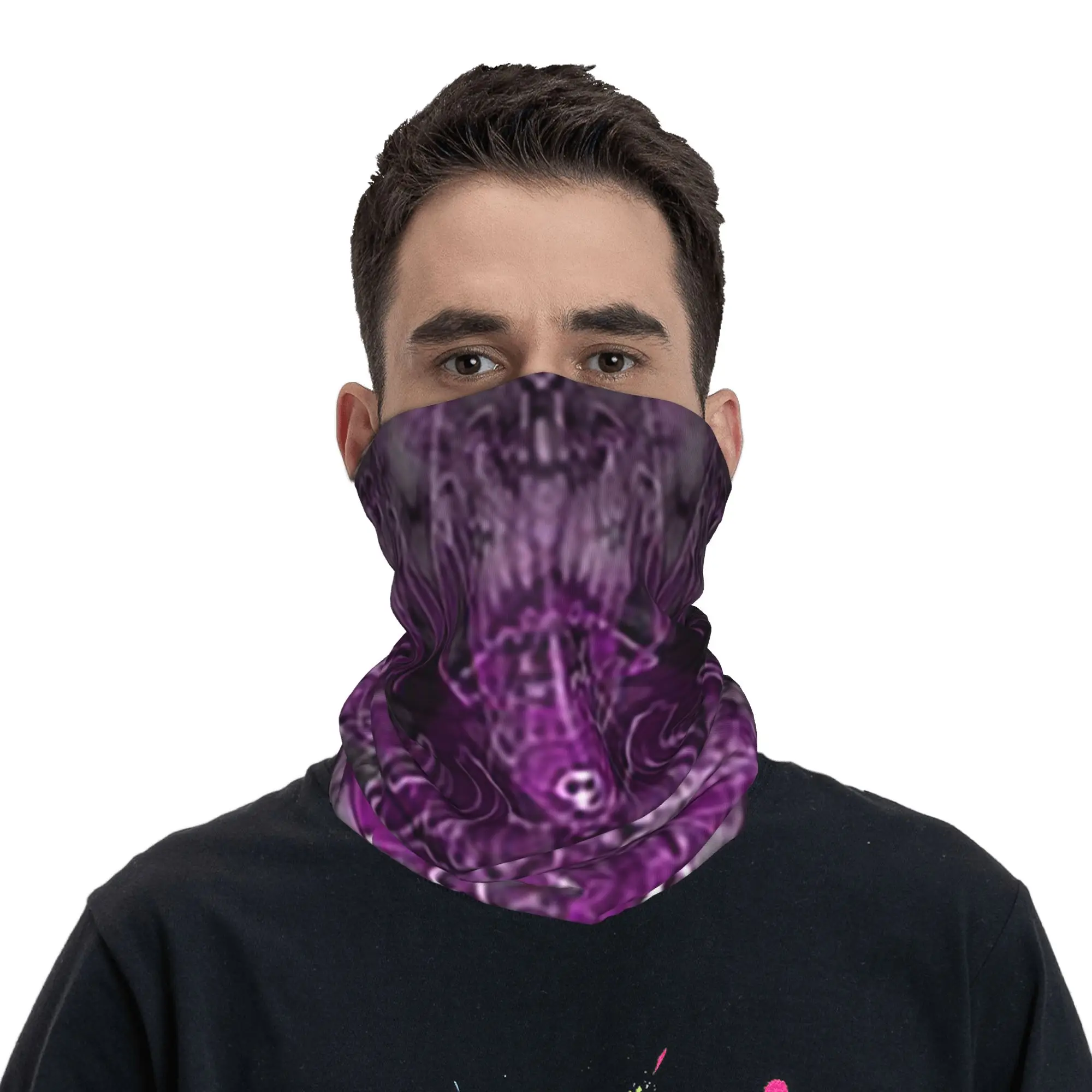 

Skeletal Gothic Lace Skull O Death Bandana Neck Cover Printed Wrap Mask Scarf Balaclava Cycling Unisex Adult Windproof