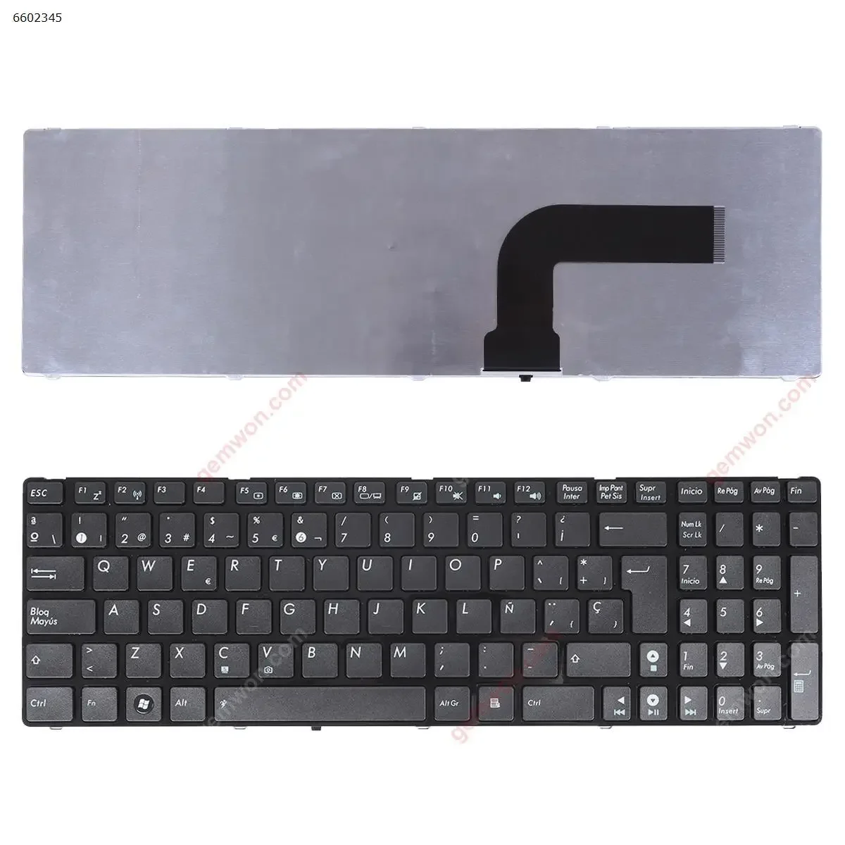 

Клавиатура для ноутбука SP ASUS G60, глянцевая рамка, черная