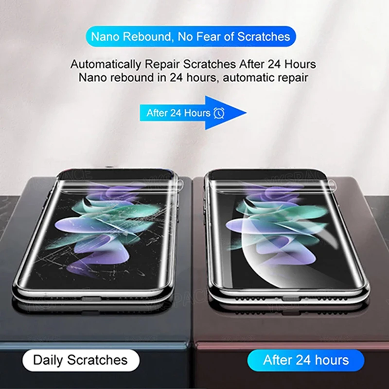 Vorder- und Rückseite Mattierte Hydrogel-Folie für Samsung Galaxy Z Flip 8 7 FE 6 5 4 3 HD Klare Weiche Displayschutzfolie Anti-Fingerabdruck – Detail 20