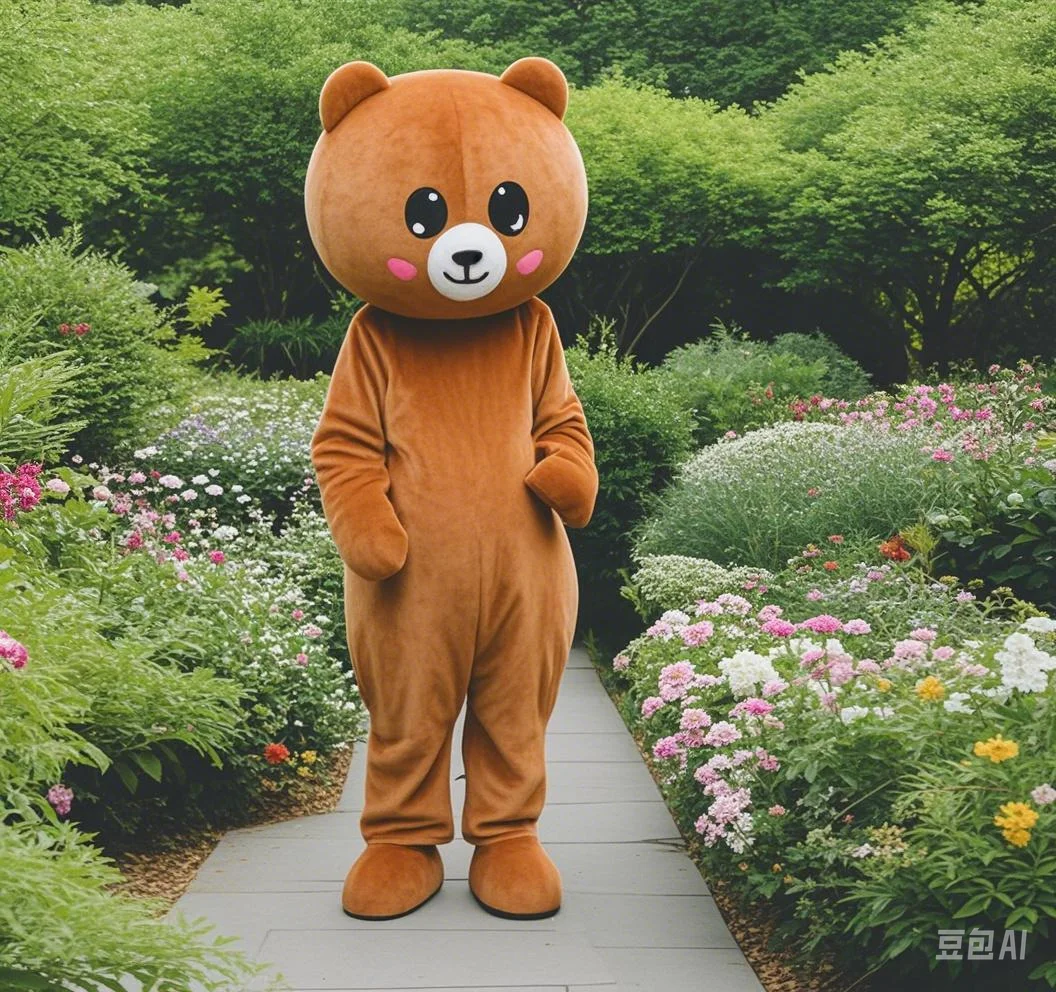 زي دمية الدب البني للعروض والحفلات والمهرجانات - زي شخصية لعبة للمناسبات