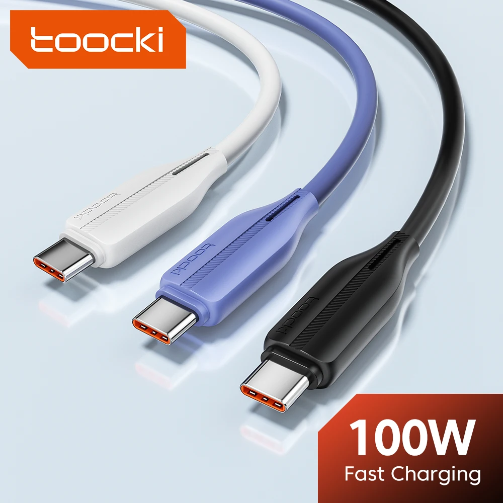 

Toocki 6A USB Type C Cable Quick Charge 100W for Xiaomi 13 12 Pro Redmi Note 11 Huawei Fast Charging Charger Cable Type C Cord