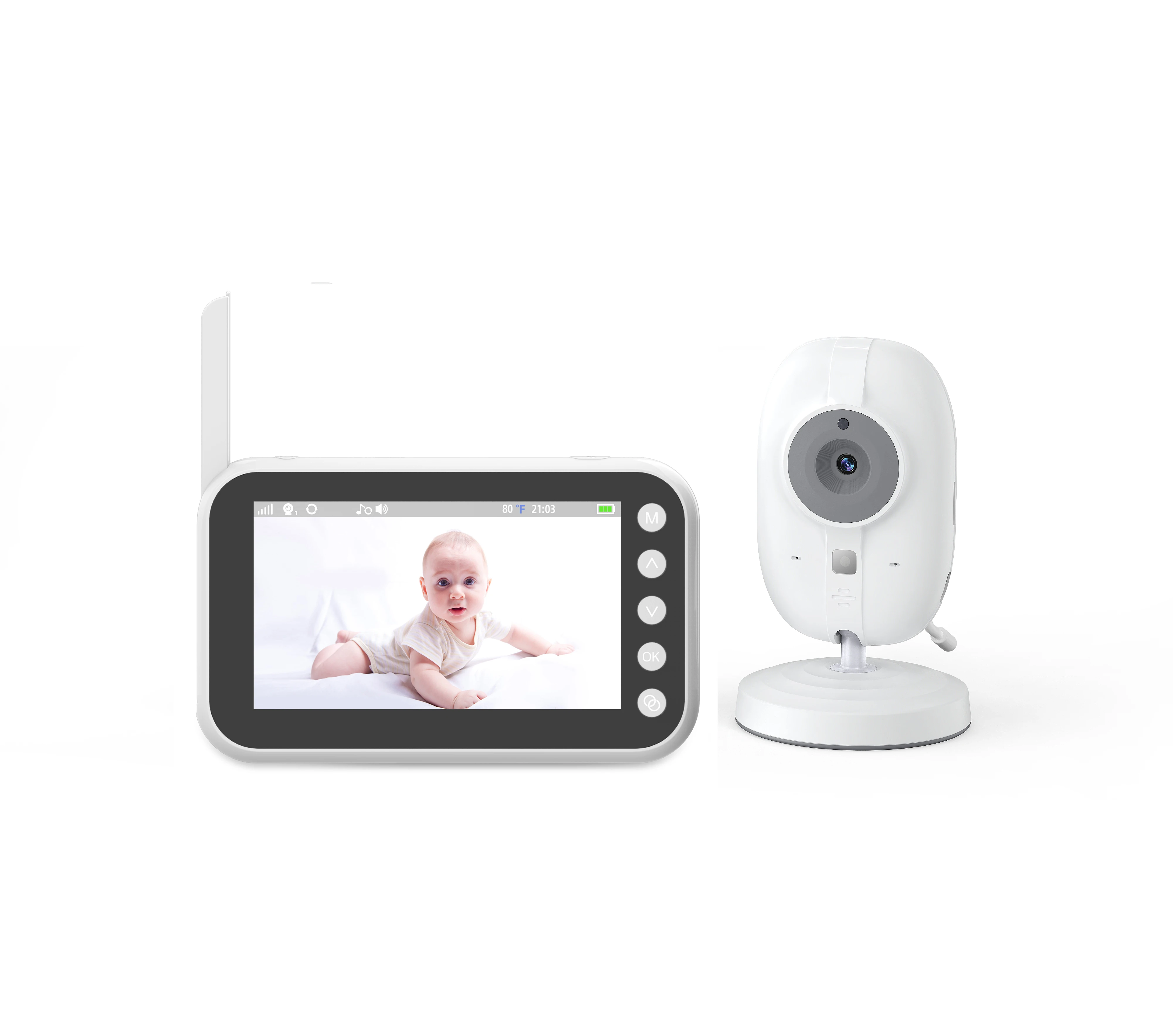 4.5 Inch Display 1080P HD Video Crying Detection Wireless Baby Baby Ing Baby With Video And Audio