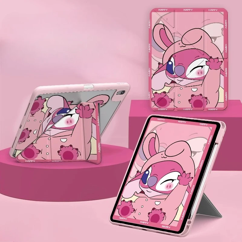 

Stitch For iPad Case Funda ipad 8/9/10 10.2in A16 11in Protective case Air 4 5 10.9in M2 M3 Pro4 5 6 12.9in M4 13in Tablet Cover