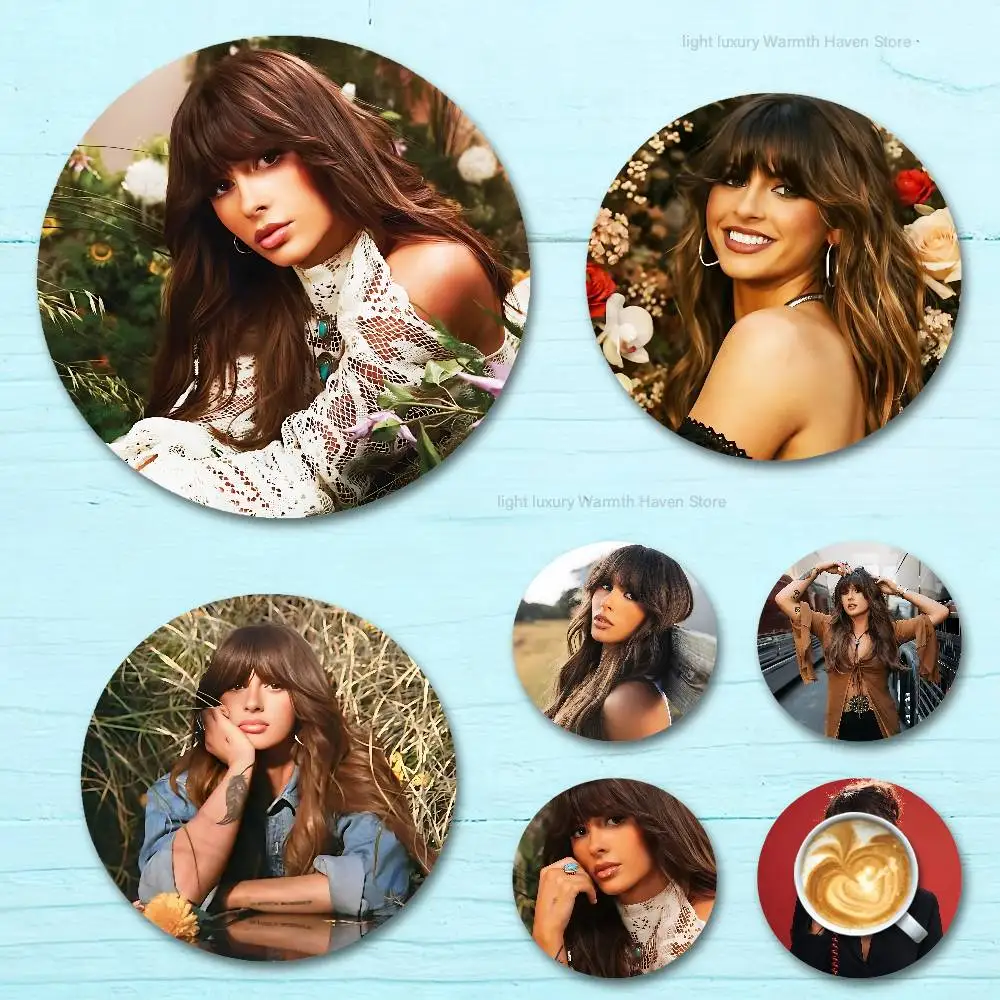 

E-Ella L-Langley Hungover Round Wooden Coasters For Cute Design Suitable for Drinks Tea,Coffee Home Perfect Gift