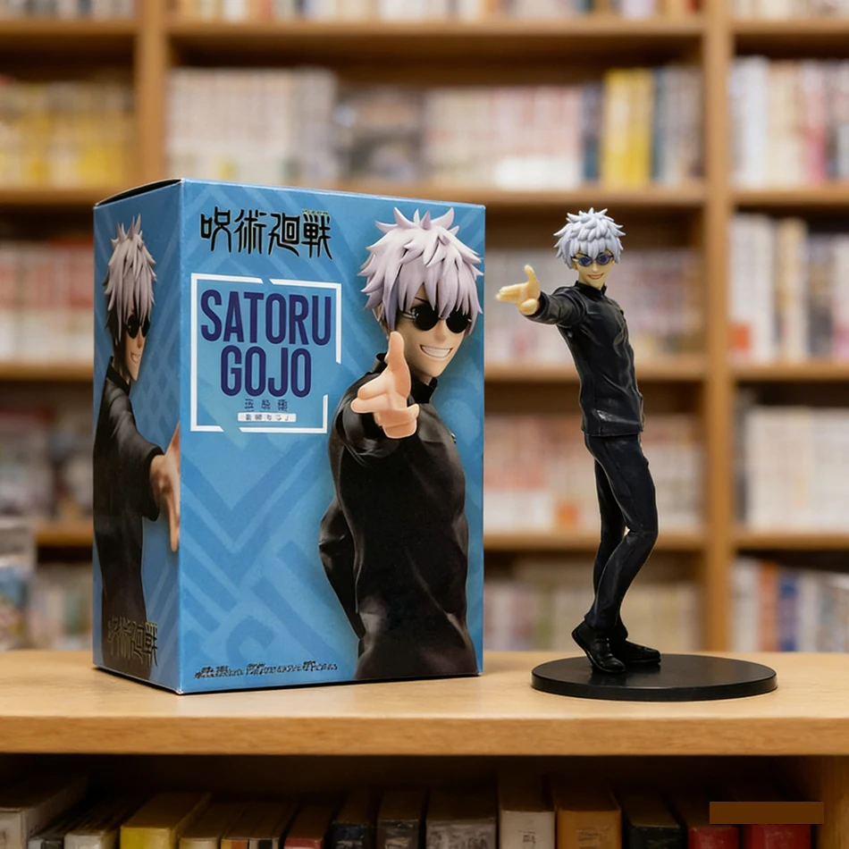 Regali Anime Jujutsu Kaisen Gojo Satoru Statuetta in Posizione Eretta I Due Più Forti Giocattoli da Collezione Decorazioni Ornamenti in PVC
