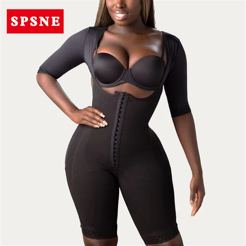 Imagen 1 del producto Fajas de guitarra de alta compresión, curvas especiales para bbl, poscirugía, circunferencia de pecho abierto, Fajas de manga corta posparto