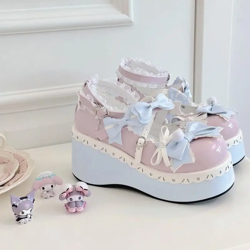 High-end popstijl Lolita schattig meisje Lolita schoenen Jk lederen schoenen Japanse ronde neus Loli prinses schoenen Tea Party enkele schoenen