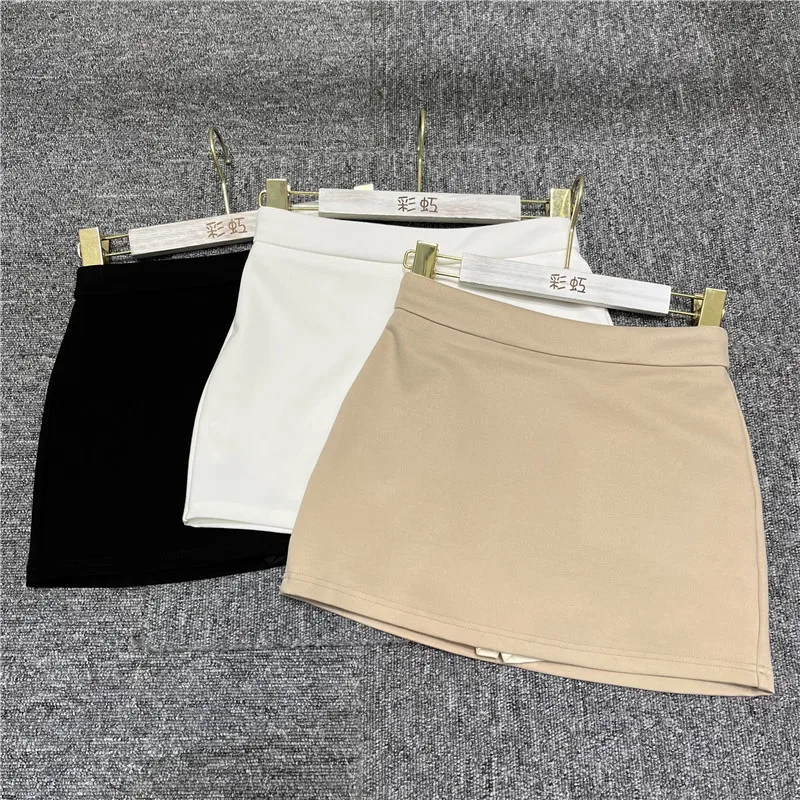 Pure Desirable Sexy Half-length Skirt Women's Bodycon Short A-line Skirts Prevent Exposure Summer 2025 Stylish Leg-lengthening