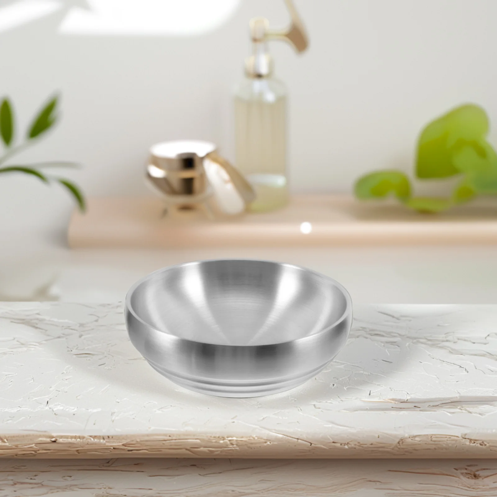 

Stainless Steel Double Layer Anti Scald Bowl Thick Practical Large Soup Ramen Salad Noodle Fruit Serving Kitchen Bowls