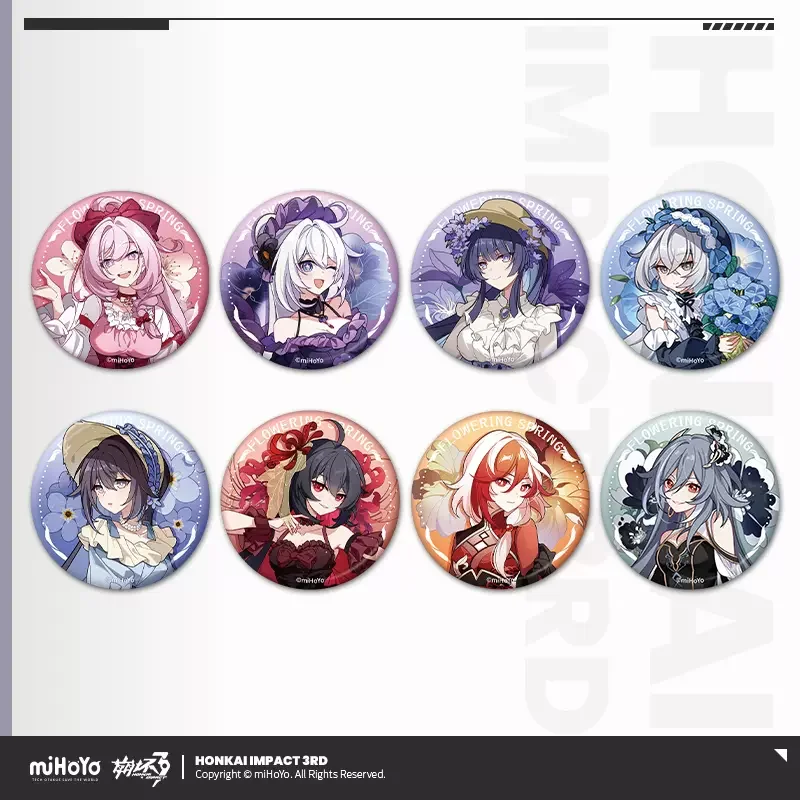 

Sunsyea Honkai Impact 3rd Official Merch miHoYo Original Authentic HZCX Theme Series Badge Raiden Mei Bronya Elysia